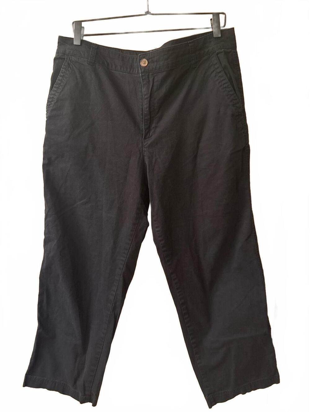 GAP Women's Black Cotton Chino Pants Size 14